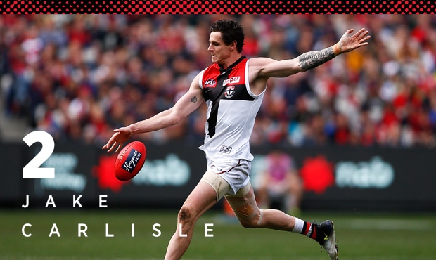 Intercept king Jake Carlisle has become the backbone of the Saints' backline. - St Kilda Saints,Jake Carlisle